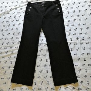 Wide leg sailor inspired jeans